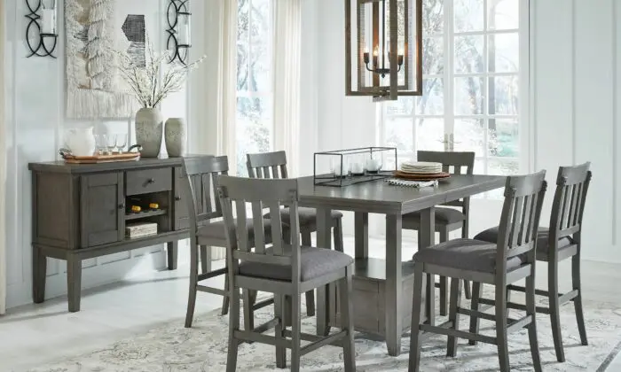 D589-42-124(6)-60 Dining Room Set Counter Height Hallanden