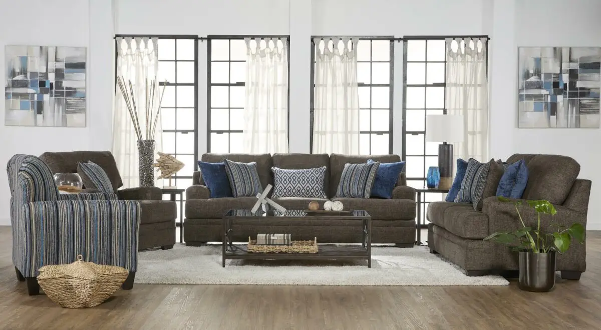 Dewey Brindle 2 Piece Living Room Set with sofa and loveseat