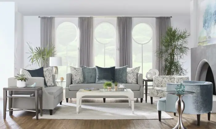 Moondance Mist 2 Piece Living Room Set featuring a loveseat and sofa