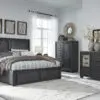 Foyland 6 Piece Bedroom Set with two-tone finish and storage bed