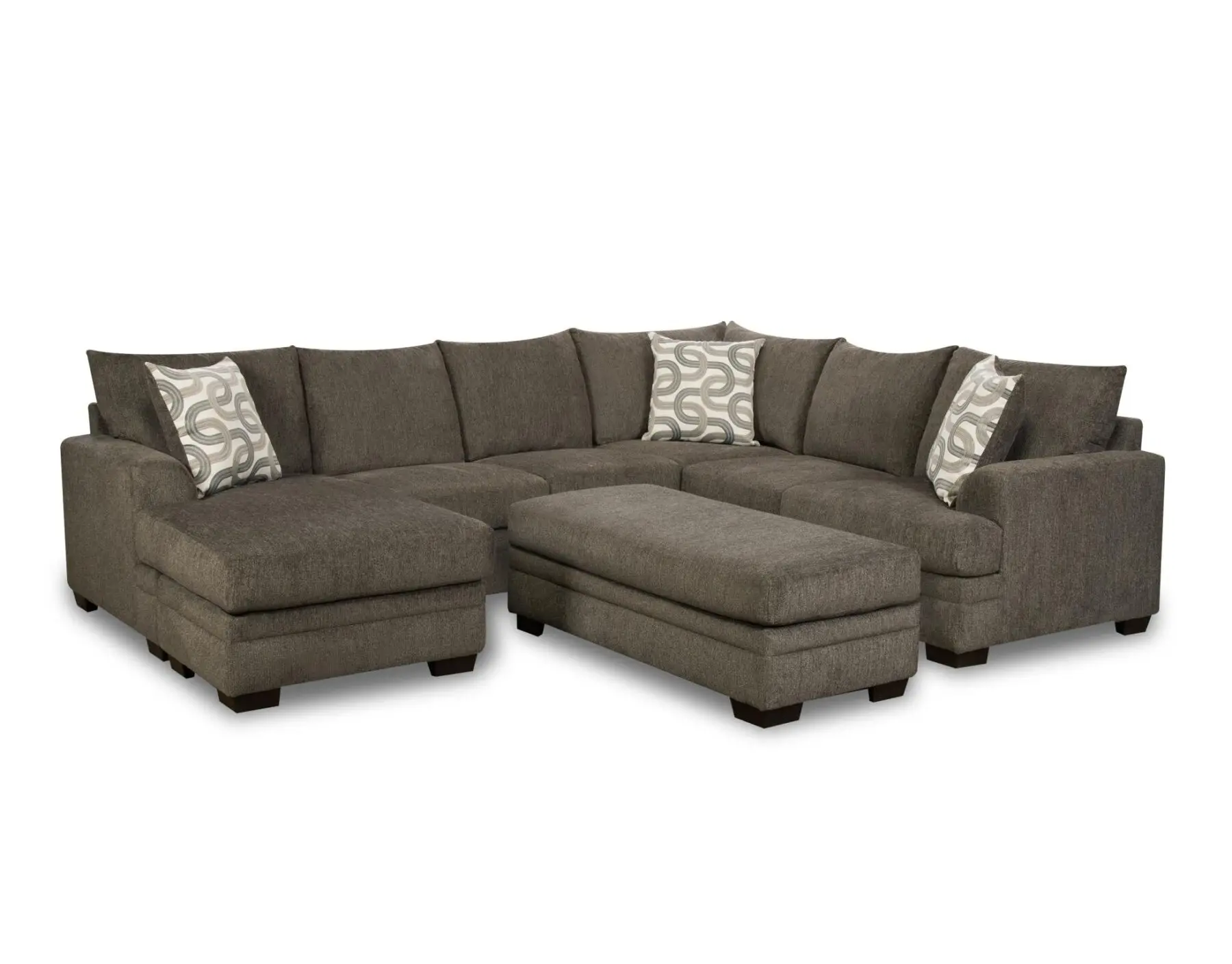 Bailey Charcoal 2 Piece Sectional with Chaise - Image 3