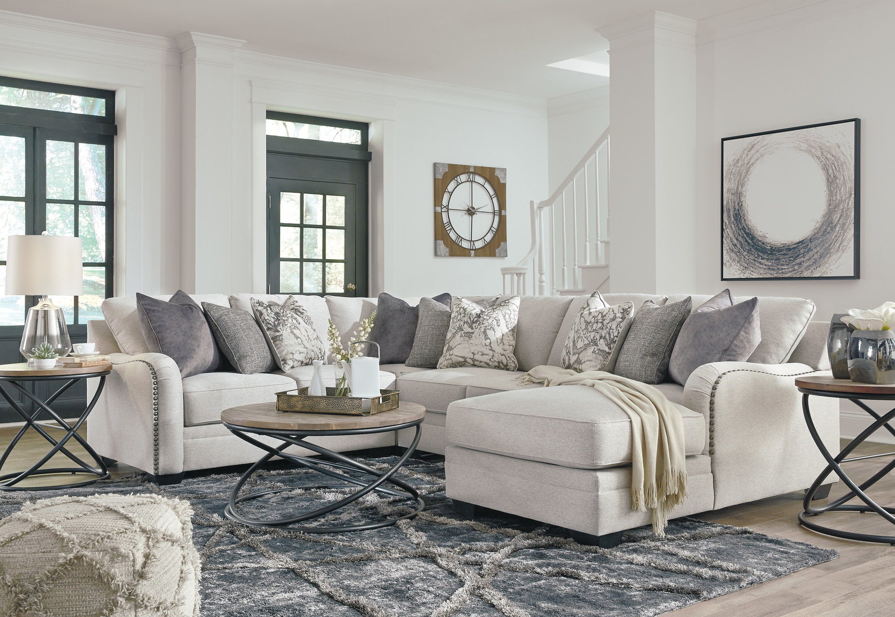 Chaise living room discount set