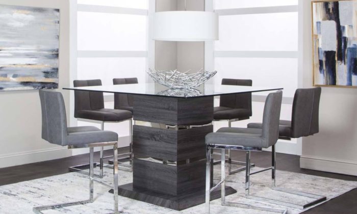 g5182 gamma charcoal dining room set