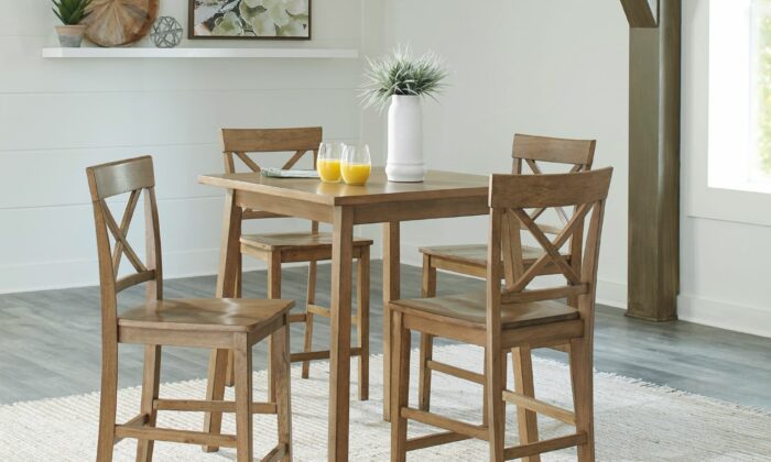 D241-13-124(4) Shully Counter Height Dining Room Set