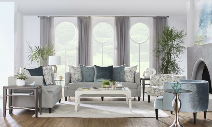 Moondance Mist 2 Piece Living Room Set featuring a loveseat and sofa